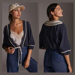 Anthropologie Women's Puff Sleeve Shrug - One Size - New